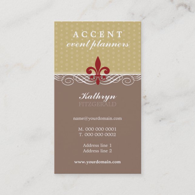 BUSINESS CARD :: accent 4 (Front)