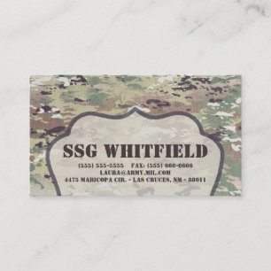 Business Card Army OCP Camo Uniform Camoflage Camo