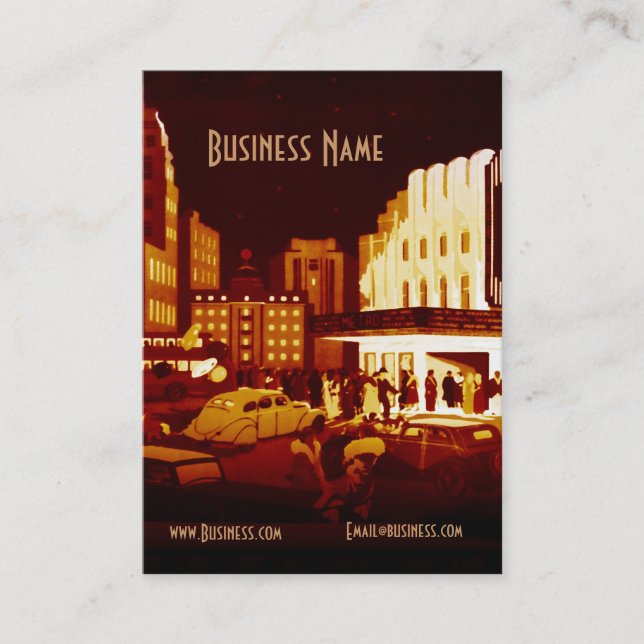 Business Card Art Deco (Front)