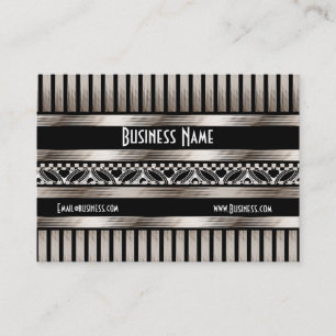 Business Card Art Deco Black Sepia
