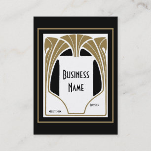 Business Card Art Nouveau Deco Elegant