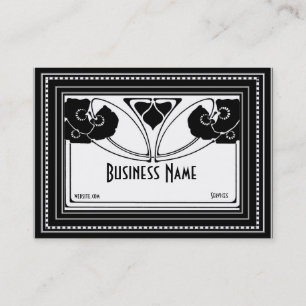 Business Card Art Nouveau Deco Elegant