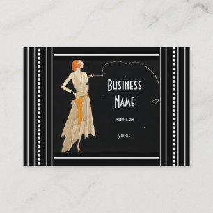 Business Card Art Nouveau Deco Fashion Elegant