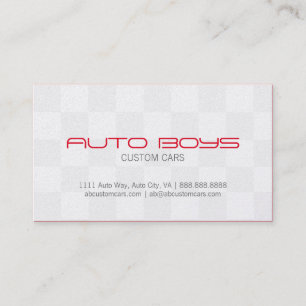 Business Card - Auto Nascar