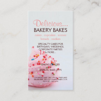 Business Card | Bakery Too |bluepink