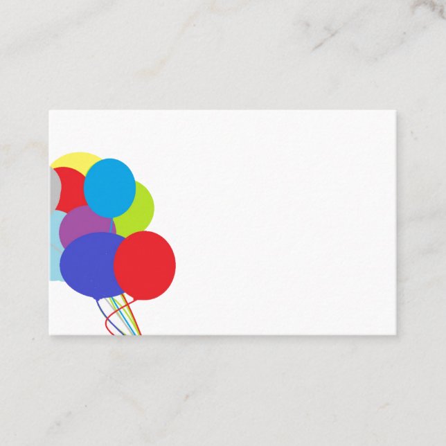 BUSINESS CARD :  BALLOONS (Front)