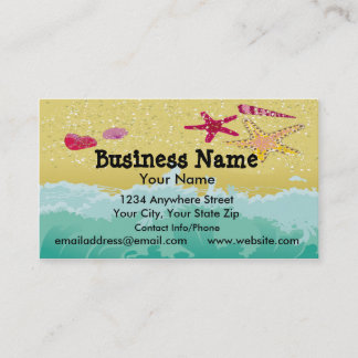 Business Card Beach Scene
