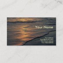 Business Card Beach Sunset