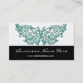 Business Card :: Beautiful Turquoise Butterfly