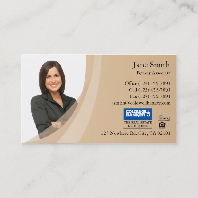 Business Card: Beige Card (Front)