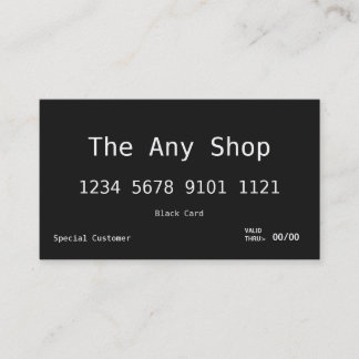 Business Card | Black Card