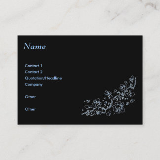 Business card, Black , ethereal Business Card