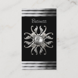 Business Card Black Silver
