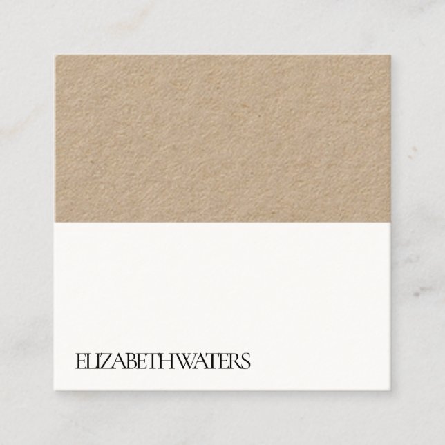 BUSINESS CARD : BLACK + WHITE (Front)