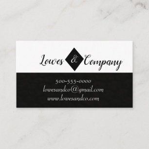 Business Card black & white