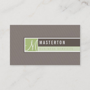 BUSINESS CARD :: blocked monogram 4