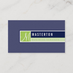BUSINESS CARD :: blocked monogram 6