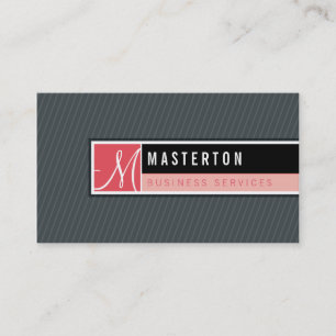 BUSINESS CARD :: blocked monogram 7