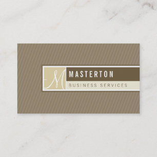 BUSINESS CARD :: blocked monogram 9