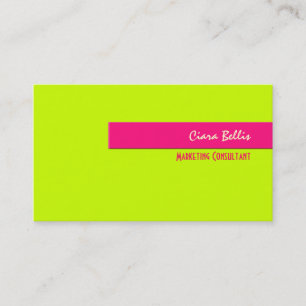 Business Card, bold {customisable background} Business Card