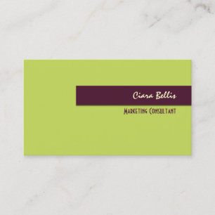 Business Card, bold {customisable background} Card
