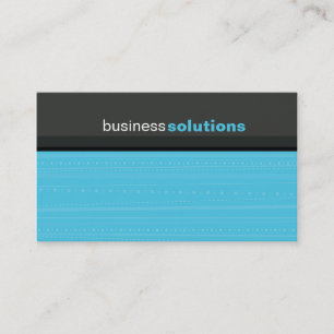 BUSINESS CARD bold modern linear aqua blue grey