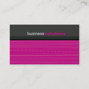 BUSINESS CARD bold modern linear hot pink grey