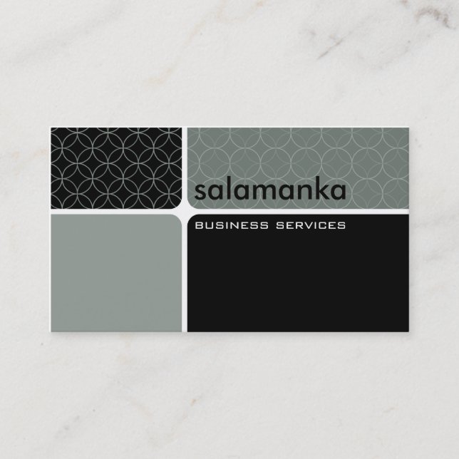 BUSINESS CARD bold modern segment (Front)