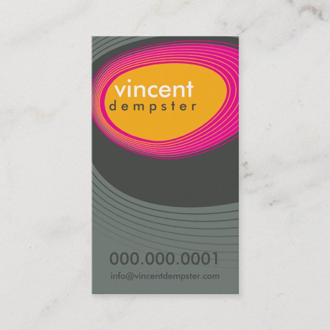 BUSINESS CARD :: bold retro rocks P6 (Front)