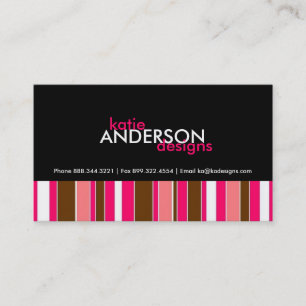 Business Card - Bold Stripes