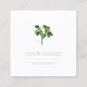 BUSINESS CARD : BOTANICAL "MAGNOLIA"  BY REDOUTÉ