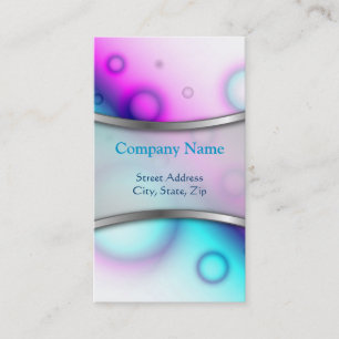 Business Card Bubbles Abstract Background
