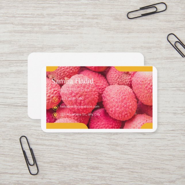  Business Card.  Business Card (Front/Back In Situ)