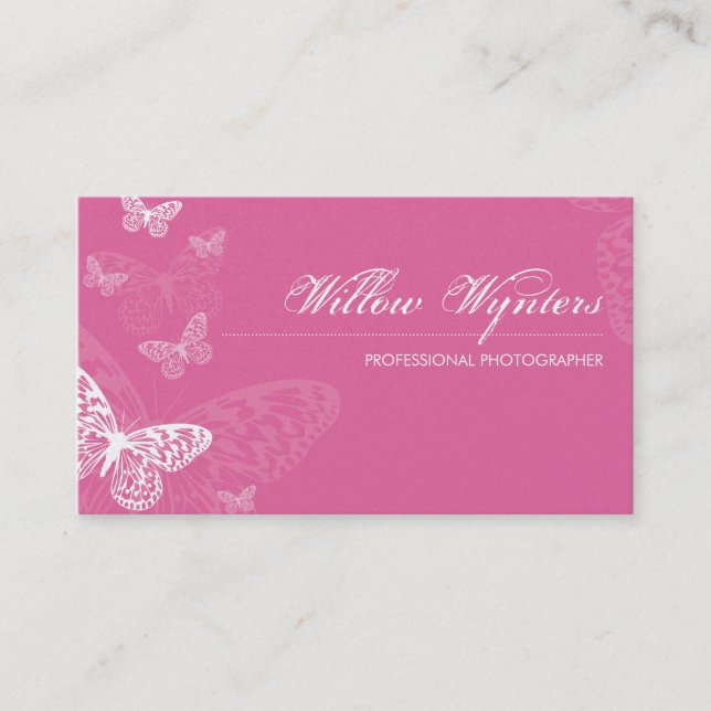 BUSINESS CARD :: butterflies 2L (Front)