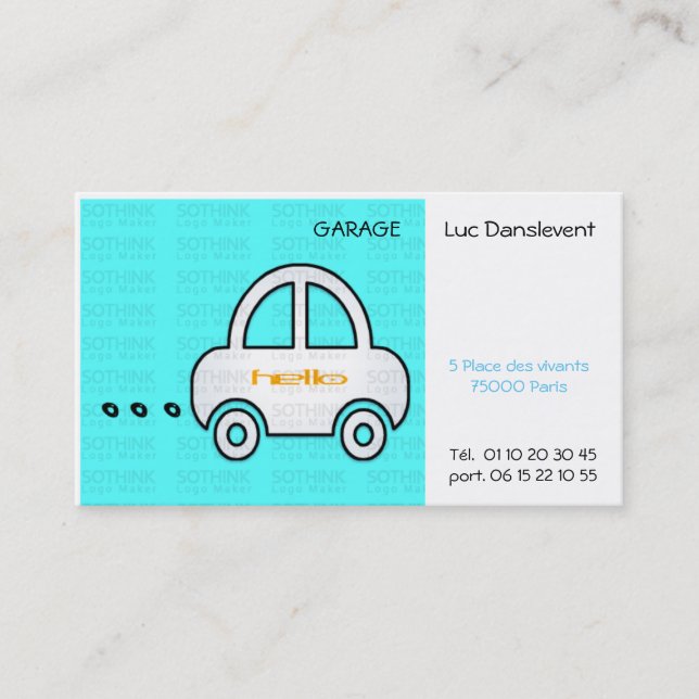 BUSINESS CARD CAR (Front)