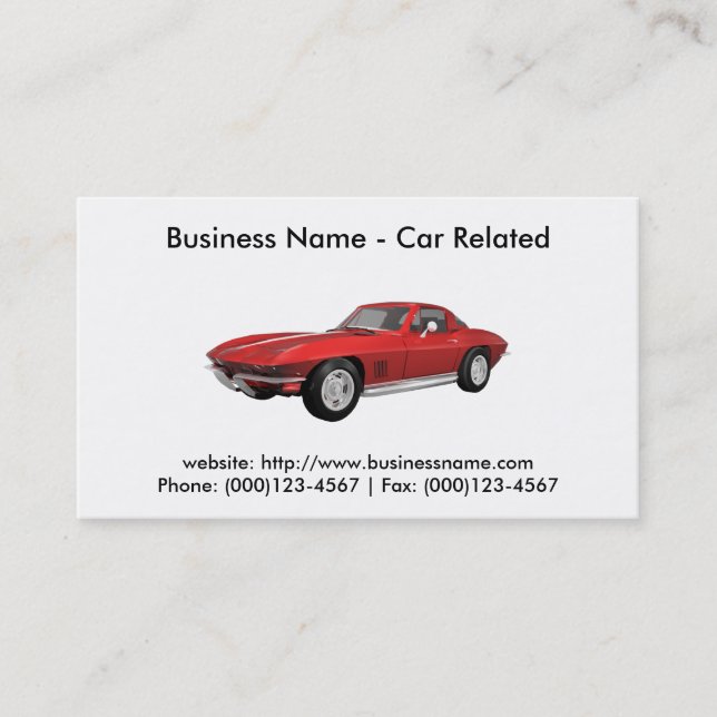 Business Card: Cars / Automotive Business Card (Front)