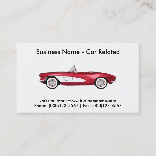 Business Card: Cars / Automotive Business Card (Front)