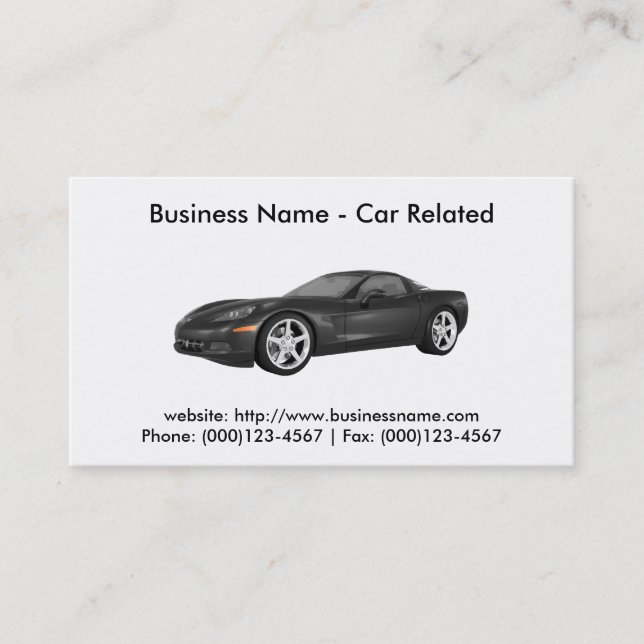 Business Card: Cars / Automotive Business Card (Front)