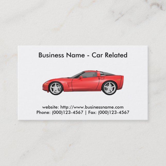 Business Card: Cars / Automotive Business Card (Front)