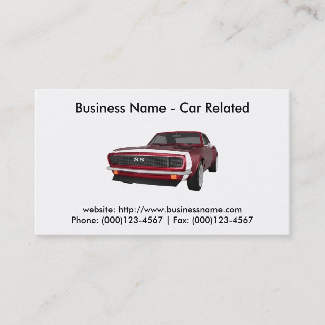 Business Card: Cars / Automotive Business Card (Front)