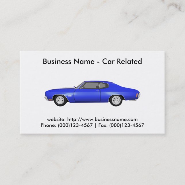 Business Card: Cars / Automotive Business Card (Front)