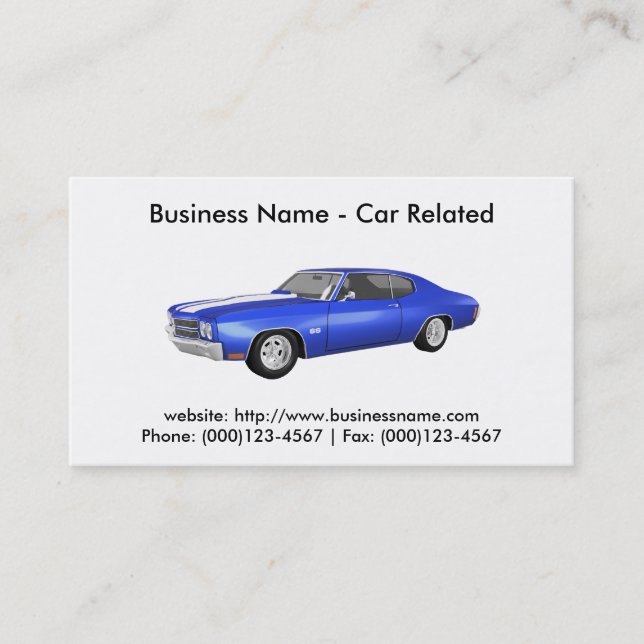 Business Card: Cars / Automotive Business Card (Front)
