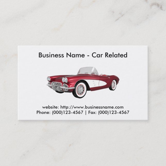Business Card: Cars / Automotive Card (Front)