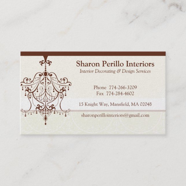 BUSINESS CARD :: chandelier Landscape 1 (Front)