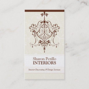 BUSINESS CARD :: chandelier - Sharon Perillo 2