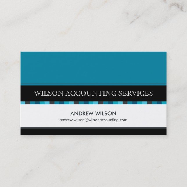 BUSINESS CARD :: chequered 1L (Front)