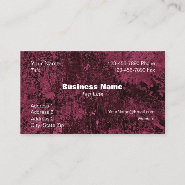 Business Card Cherry Mix - HAMbyWG (Front)