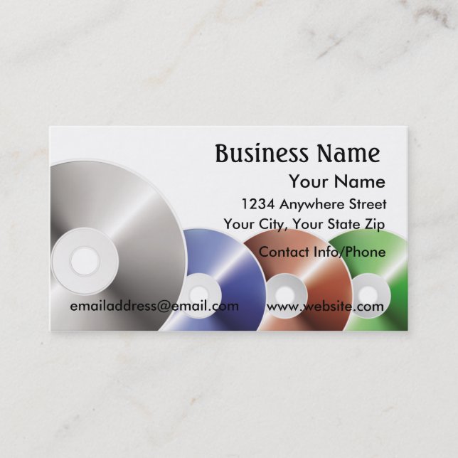 Business Card Compact Discs (Front)