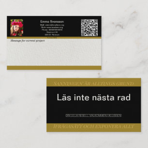 Business Card — Connect, Elegant Rebel (Swedish)
