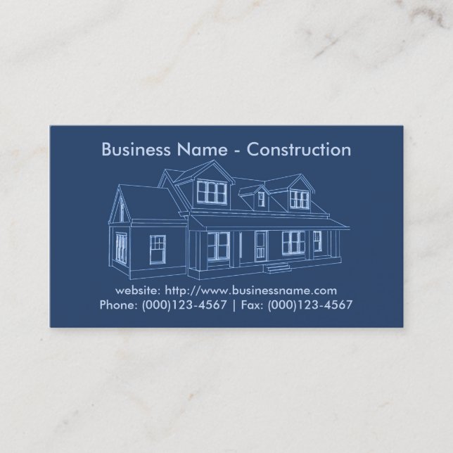 Business Card: Construction Card (Front)